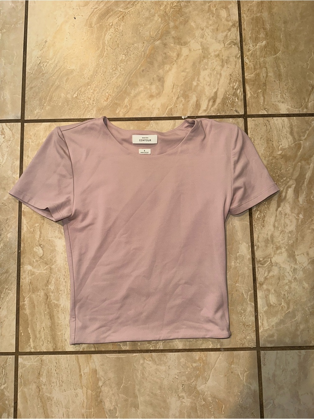 Pink Aritzia Contour Short Sleeve size S